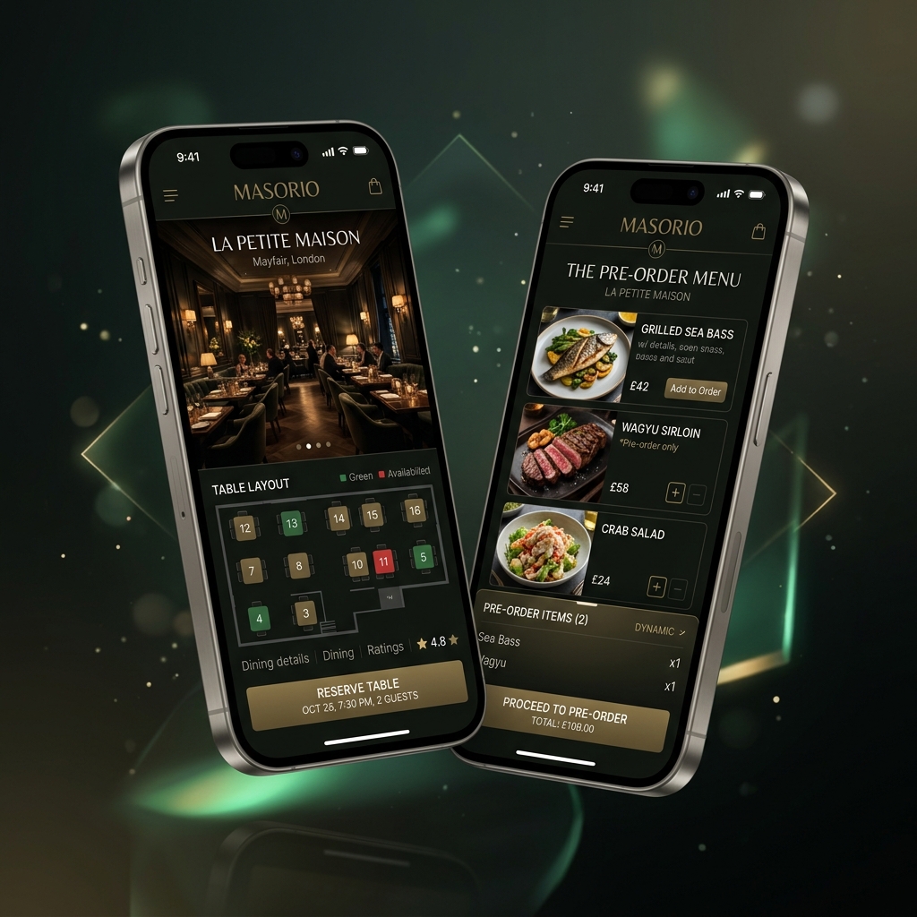 Masorio Mobile Application UI Showcase